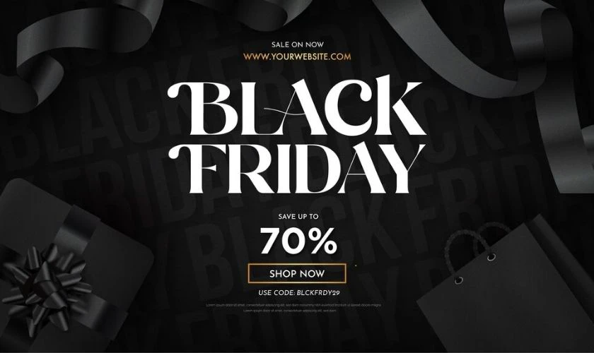 Mẫu banner Black Friday đẹp