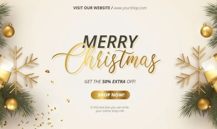 Banner Noel độc đáo ấn tượng