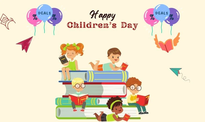 Banner khuyến m&atilde;i Quốc tế Thiếu nhi 2025 ấn tượng cho shop