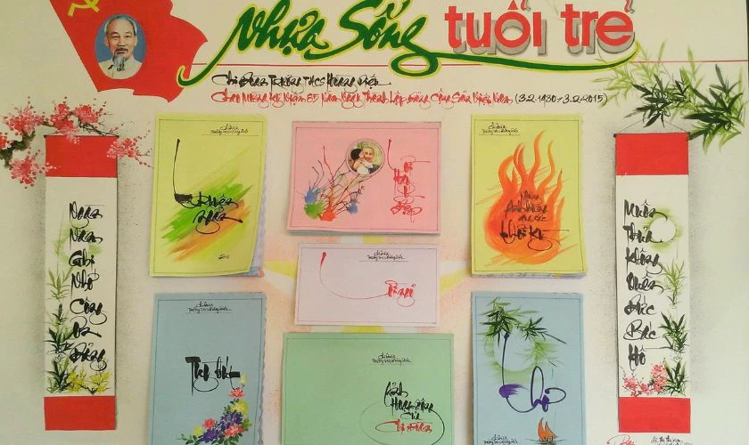Mẫu báo tường 30/4 đẹp