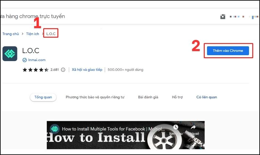 D&ugrave;ng tiện &iacute;ch Multiple Tools for Facebook tr&ecirc;n Chrome