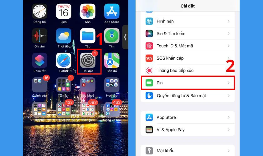 C&aacute;ch bật tiết kiệm pin tr&ecirc;n điện thoại iPhone