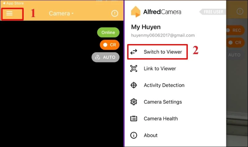 Chọn Switch to Viewer