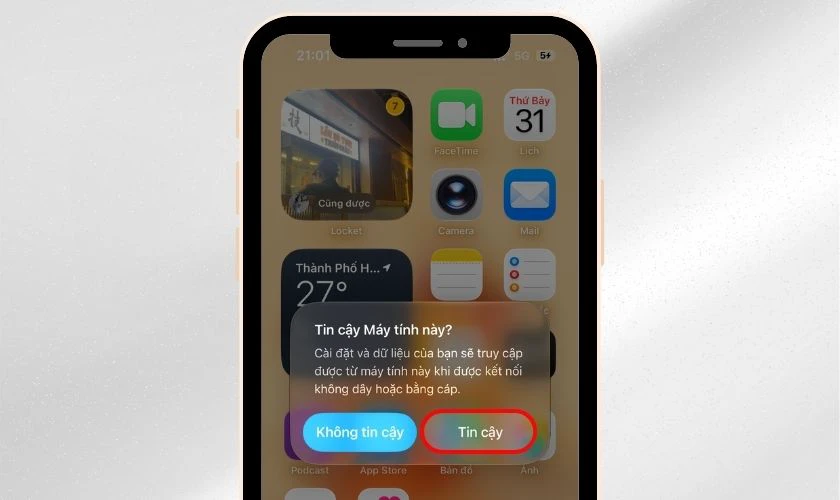 Kết nối iPhone với máy tính