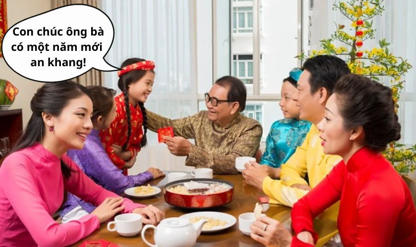 Nói gì khi biếu quà Tết cho ông bà và bố mẹ để thể hiện yêu thương?