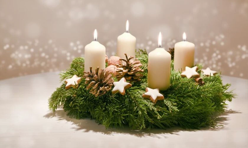 Vòng lá mùa vọng là biểu tượng của mùa Noel
