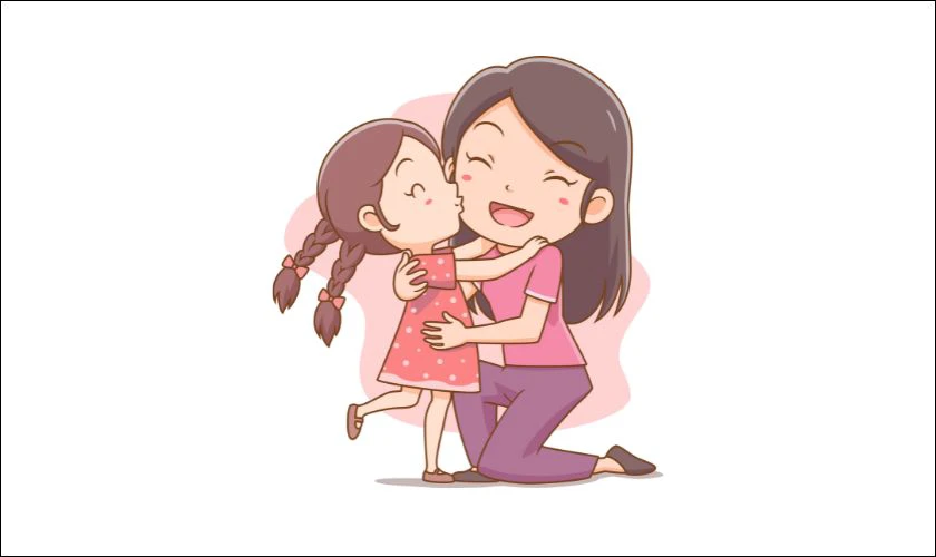 Cô bé nhỏ và mẹ