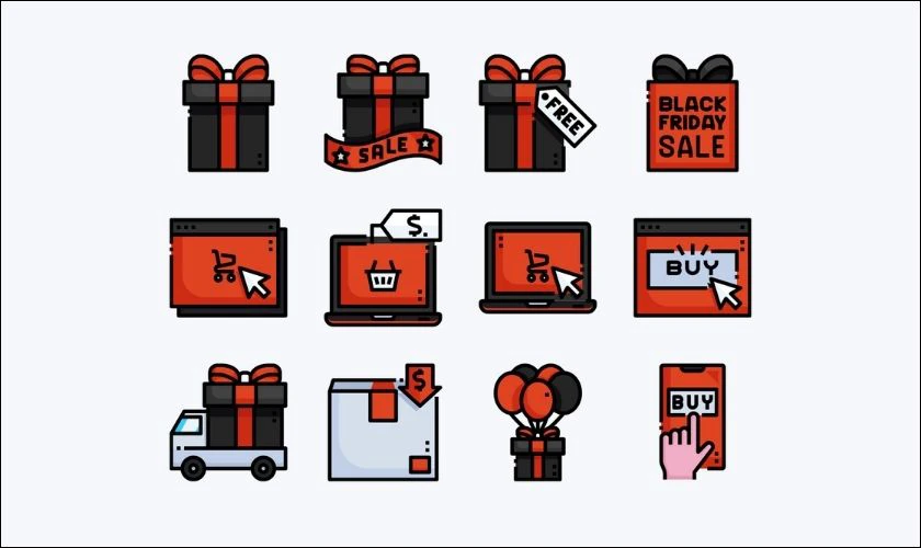 X&aacute;c định mục ti&ecirc;u, lập bố cục cho thiết kế Black Friday