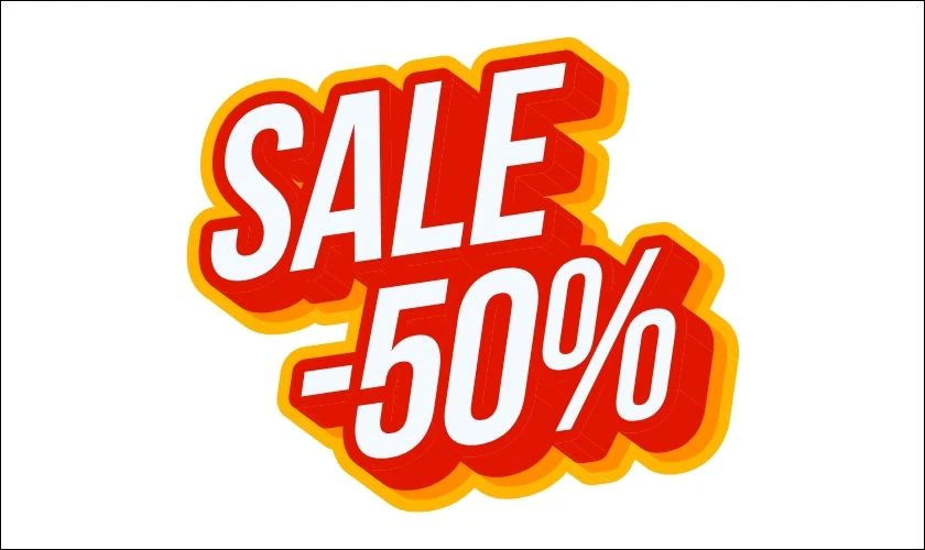 Icon sale 50% đơn giản