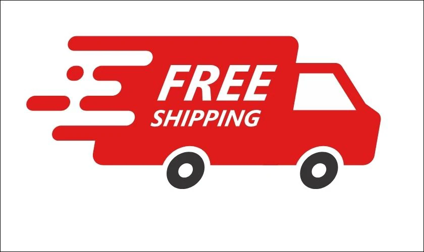 Icon freeship m&agrave;u đỏ