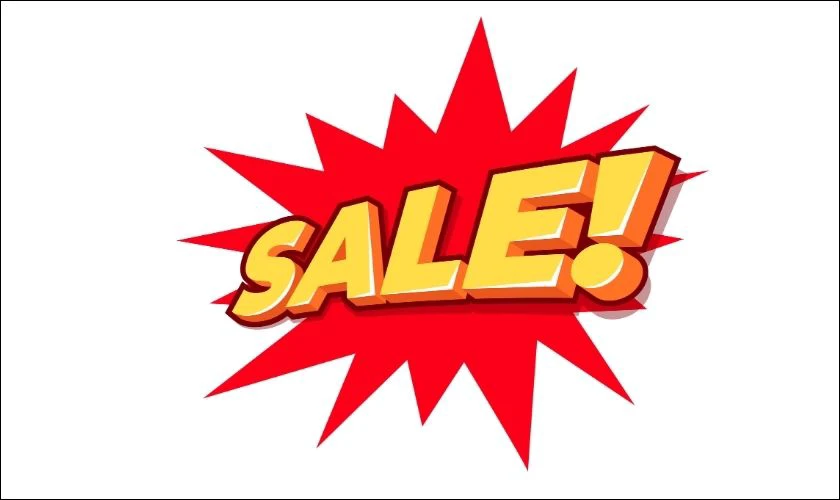 Icon chữ sale c&aacute;ch điệu đẹp mắt
