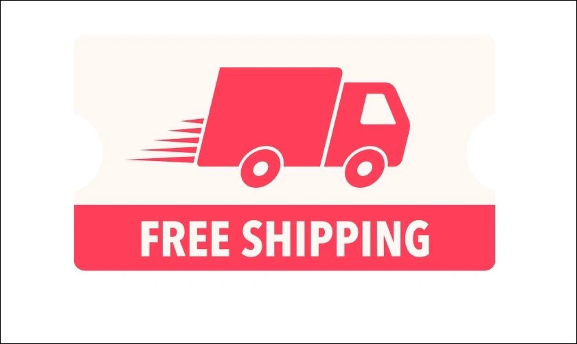 Icon freeship thiết kế tối giản, đầy đủ th&ocirc;ng điệp