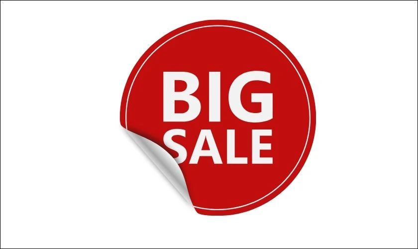 Icon big sale m&agrave;u đỏ