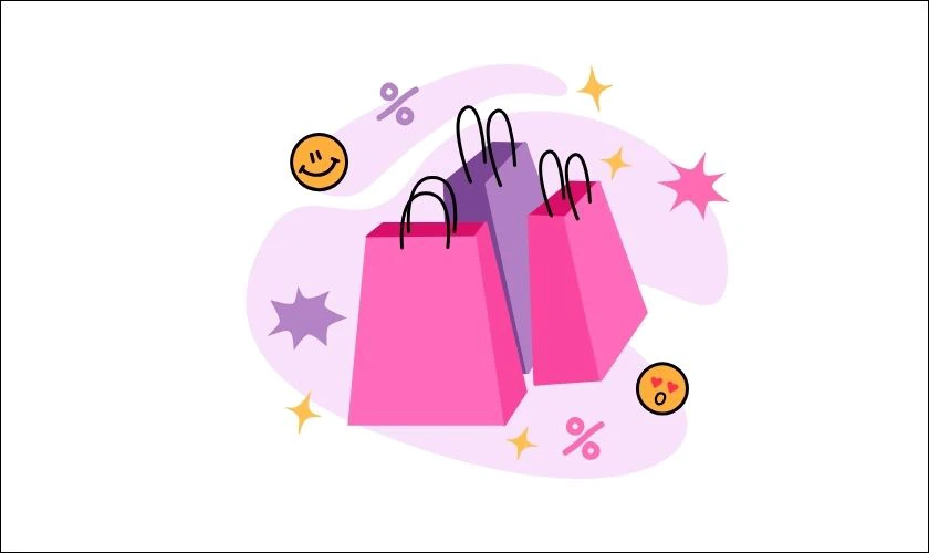 Icon giỏ h&agrave;ng c&aacute;ch điệu s&aacute;ng tạo