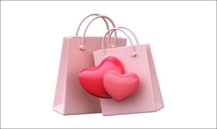 Icon giỏ h&agrave;ng m&agrave;u hồng cute