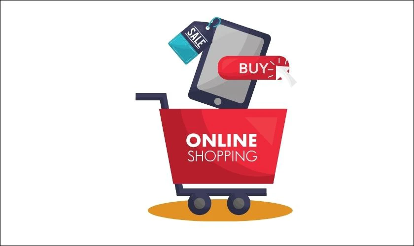 Icon giỏ h&agrave;ng shopping online