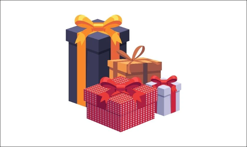 Icon hộp qu&agrave; thiết kế ấn phẩm Black Friday