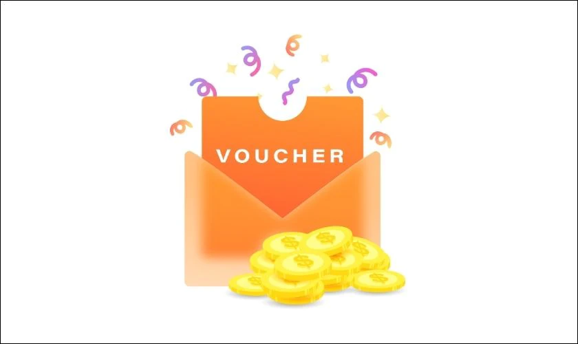 Icon voucher dễ thương cho ng&agrave;y Black Friday