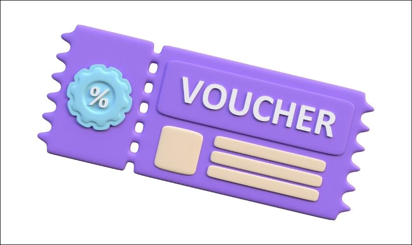 Icon voucher m&agrave;u t&iacute;m