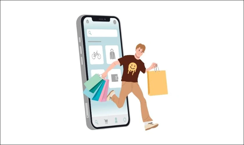 Icon mua sắm ng&agrave;y Black Friday