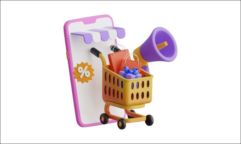Icon k&iacute;ch th&iacute;ch mua sắm trực tuyến Black Friday