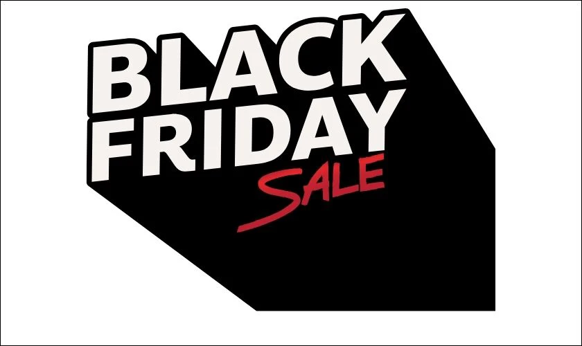 Chữ Black Friday c&aacute;ch điệu ấn tượng