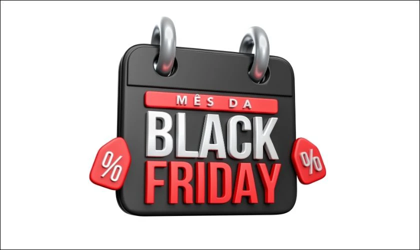 Icon Black Friday kết hợp lịch s&aacute;ng tạo
