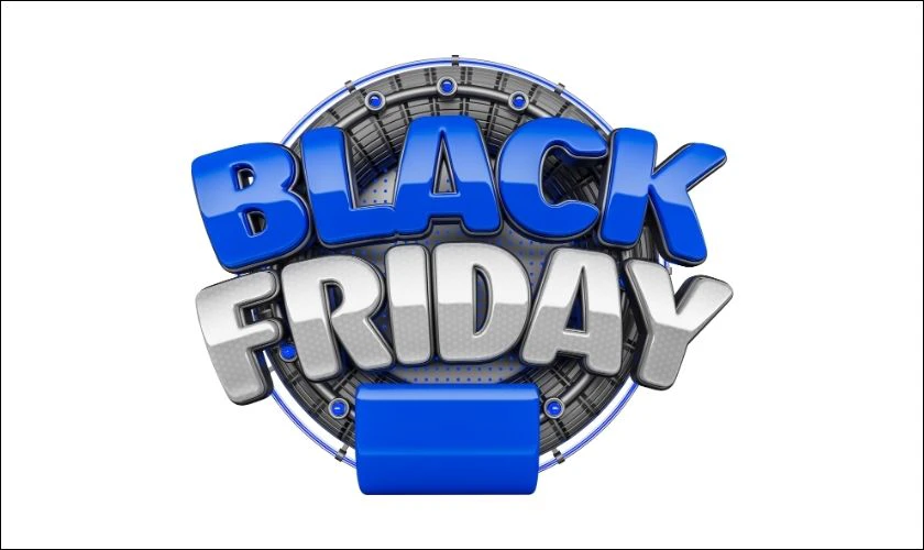 Icon Black Friday m&agrave;u xanh dương