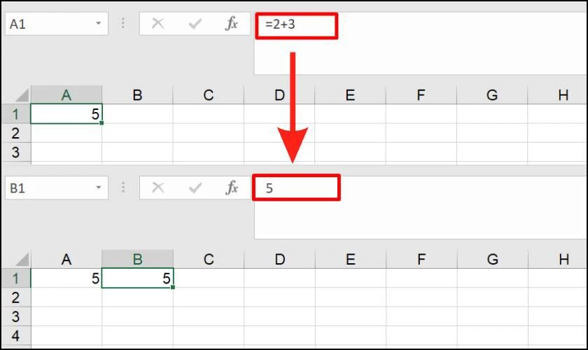 Ph&iacute;m tắt paste value trong Excel
