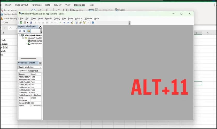 Sử dụng hàm tự tạo VBA để bỏ dấu trong Excel