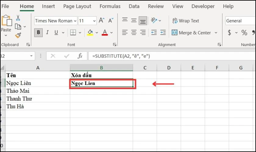 Cách sử dụng hàm SUBSTITUTE
