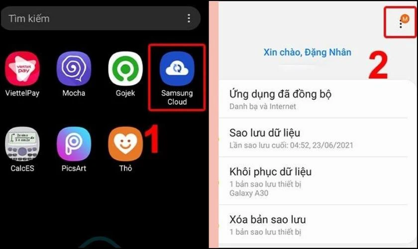 Lưu trữ dữ liệu tại đ&aacute;m m&acirc;y để giải ph&oacute;ng bộ nhớ điện thoại Samsung