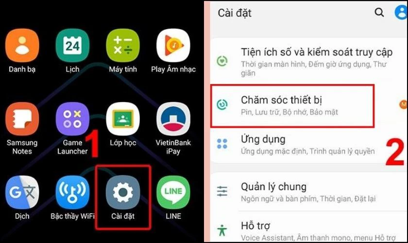 X&oacute;a bớt file t&agrave;i liệu kh&ocirc;ng quan trọng tr&ecirc;n điện thoại Samsung b&aacute;o đầy bộ nhớ