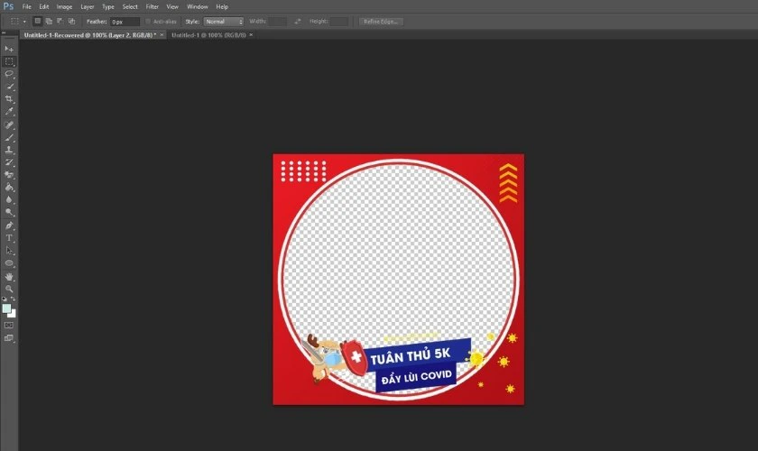 Tạo khung avatar mới tr&ecirc;n Facebook bằng Photoshop