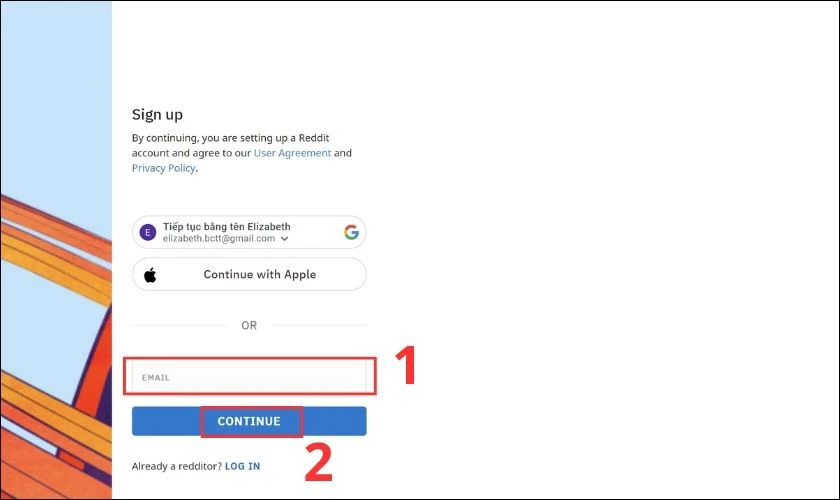C&aacute;ch đăng k&yacute; t&agrave;i khoản v&agrave; sử dụng tr&ecirc;n app Reddit Việt Nam