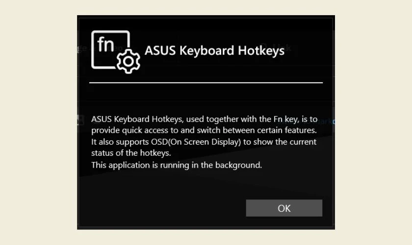 Lưu ý khi sử dụng các phím chức năng trên bàn phím laptop ASUS