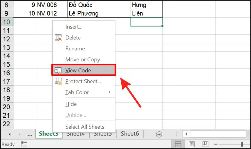 C&aacute;ch tạo ph&iacute;m tắt trong Excel bằng m&atilde; VBA