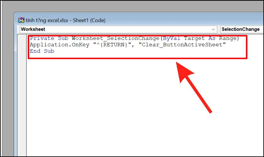 C&aacute;ch tạo ph&iacute;m tắt trong Excel bằng m&atilde; VBA nhanh
