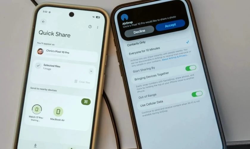 Cách Airdrop từ Samsung sang iPhone - Bước 3