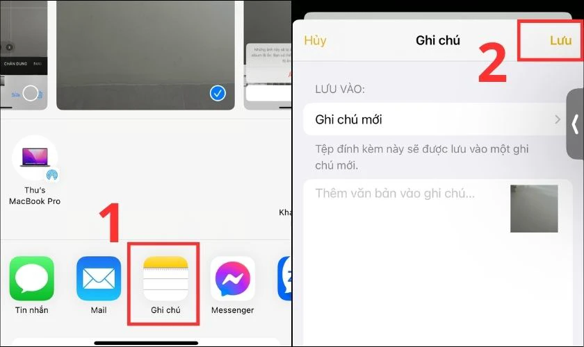 Mở ứng dụng Ghi ch&uacute;, th&ecirc;m note v&agrave; bấm lưu để ho&agrave;n th&agrave;nh