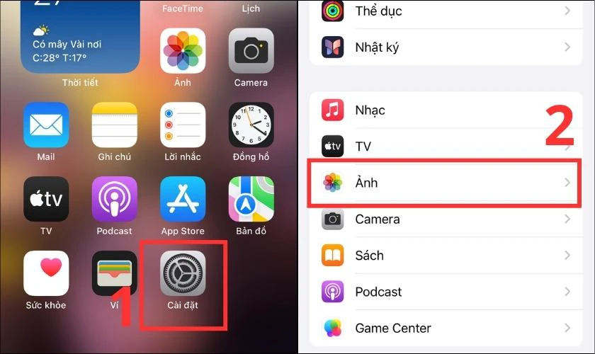 C&aacute;ch kh&oacute;a ảnh bị ẩn tr&ecirc;n iPhone bằng Face ID v&agrave; Touch ID