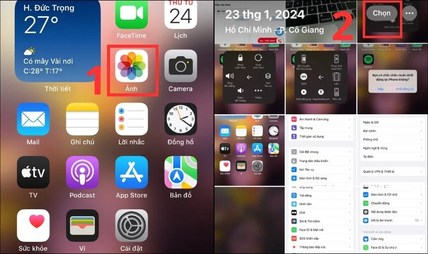 C&aacute;ch ẩn ảnh tr&ecirc;n iPhone bằng ghi ch&uacute;
