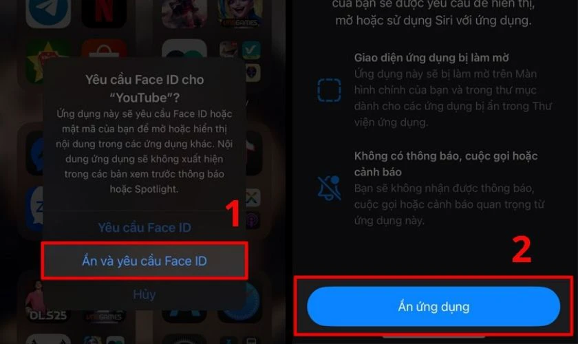 Cách ẩn ứng dụng trên iPhone bằng Face ID