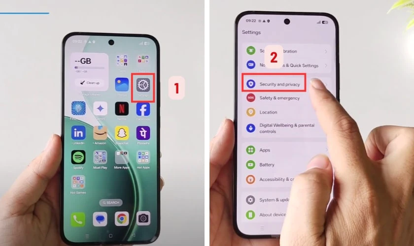 C&aacute;ch ẩn ứng dụng tr&ecirc;n OPPO trong C&agrave;i đặt