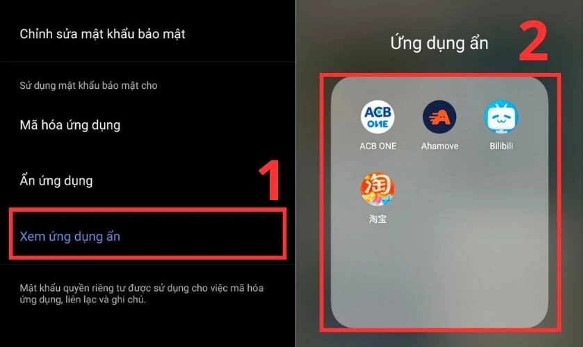 C&aacute;ch xem ứng dụng đ&atilde; bị ẩn tr&ecirc;n Vivo