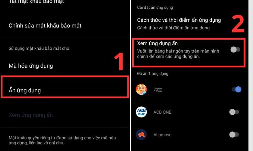 Xem ứng dụng bị ẩn tr&ecirc;n điện thoại 