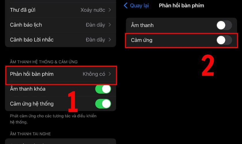 Cách bật chế độ rung trên iPhone iOS 18.7 cho bàn phím