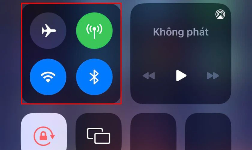 Tắt c&aacute;c kết nối kh&ocirc;ng cần thiết