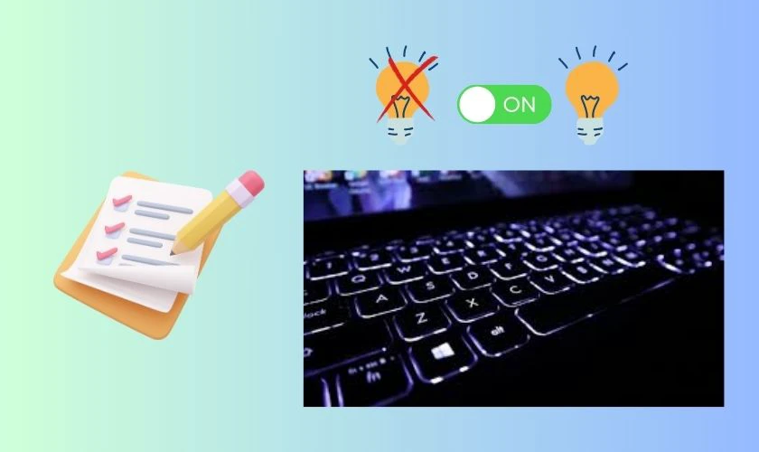 Lưu &yacute; trong c&aacute;ch bật đ&egrave;n b&agrave;n ph&iacute;m laptop Asus