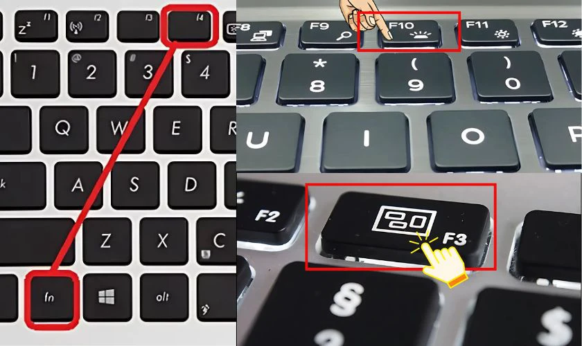 Cách bật đèn bàn phím laptop HP bằng phím tắt